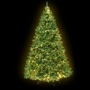 Jingle Jollys Christmas Tree With LED Lights Warm White Green