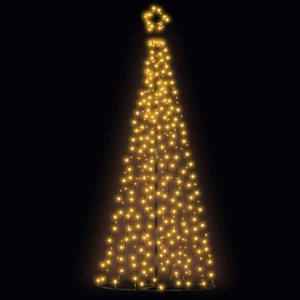 Solar Christmas Tree 3.6M LED Xmas Tree 8 Light Modes Warm White