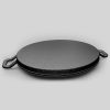 30cm Ribbed Cast Iron Frying Pan Skillet Coating Steak Sizzle Platter – 1