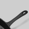26cm Square Ribbed Cast Iron Frying Pan Skillet Steak Sizzle Platter with Handle – 1