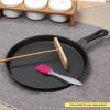 26cm Round Cast Iron Frying Pan Skillet Griddle Sizzle Platter – 2