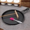 26cm Round Cast Iron Frying Pan Skillet Griddle Sizzle Platter – 2