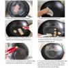 31cm Commercial Cast Iron Wok FryPan Fry Pan with Wooden Lid – 2