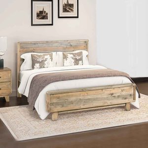 Bed Frame Double Size Rustic Timber