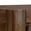 Coffee Table Solid Acacia Wood & Veneer 1 Drawer Storage Chocolate Colour