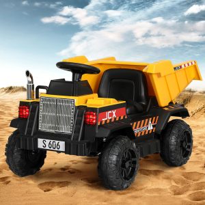 Kids Electric Ride On Car Dumptruck Loader Toy Cars 12V Yellow