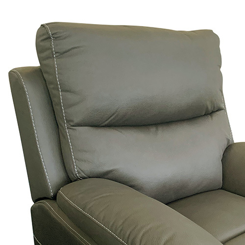 3R Finest Fabric Electric Recliner Feature Multi Positions Ultra Cushioned USB Outlets in Charcoal Colour