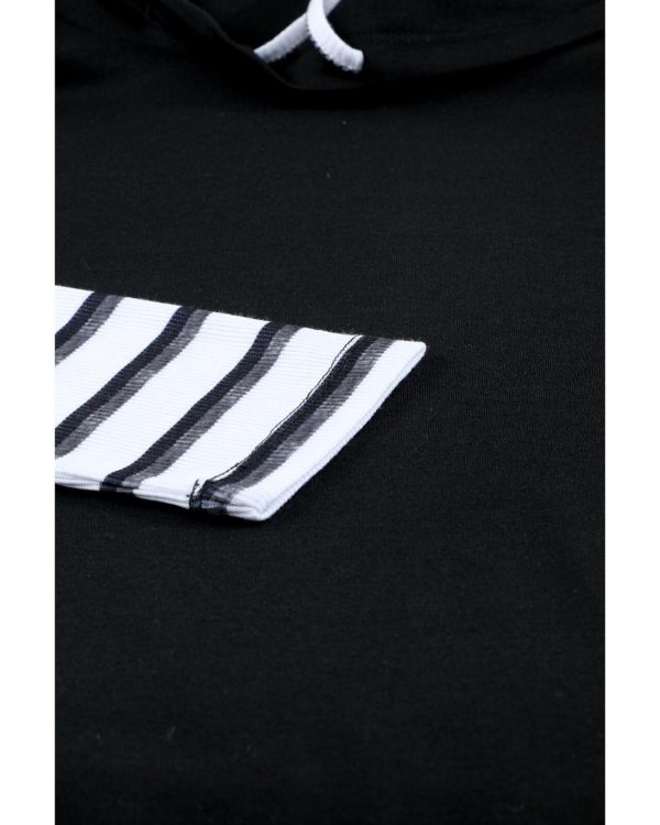 Azura Exchange High Neck Striped Sweatshirt – M