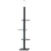 Cat Tree 290cm Tower Scratching Post Scratcher Floor to Ceiling Cats Bed Grey