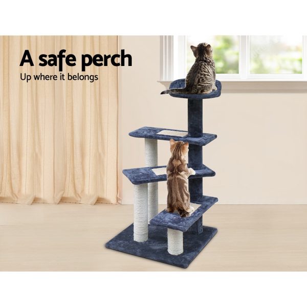 Cat Tree 100cm Scratching Post Scratcher Tower Wood Condo House Trees Bed