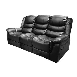 Burbank Recliner Bonded Leather - BLACK