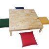 Square Low table and 4 cushions