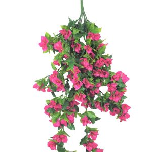 Hanging Artificial Bougainvillea Plant (Pink / Lilac) UV Resistant 90cm