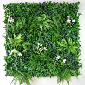 Snowy White Vertical Garden / Green Wall UV Resistant 100cm x 100cm