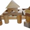 NATURAL WOOD BLOCKS 34 PCS