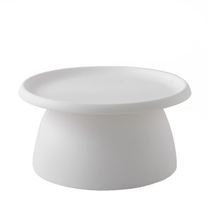 Coffee Table Mushroom Nordic Round Large Side Table 70CM – 70×35 cm, White