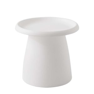 Coffee Table Mushroom Nordic Round Large Side Table 70CM – 50×45 cm, White