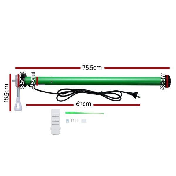 230V Folding Arm Awning Replacement Motor with remote 40NM