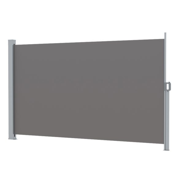 Side Awning Sun Shade Outdoor Retractable Privacy Screen 2X3M Grey