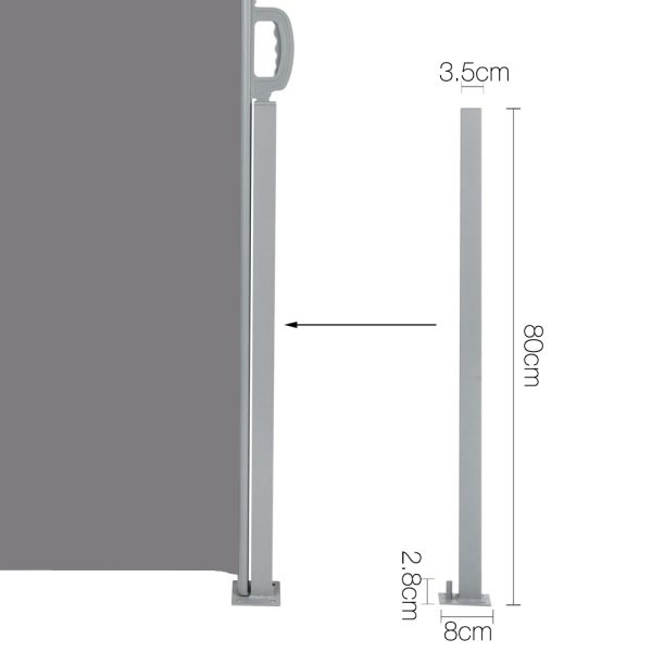 Retractable Side Awning Shade