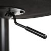 2x Bar Stools Kitchen Dining Chairs Gas Lift Stool Leather Black