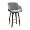 Bar Stools Swivel Velvet Padded Wooden