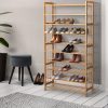 Shoe Rack Bamboo Shoe Storage 10-tier 50 Pairs