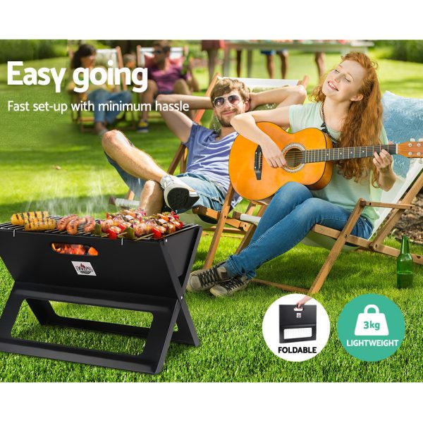 BBQ Grill Charcoal Smoker Foldable