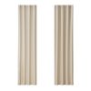 2X Blockout Curtains Blackout Window Curtain Eyelet – 140×230 cm, Beige