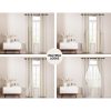 2X 132x160cm Blockout Sheer Curtains Beige