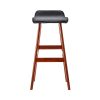 2x Bar Stools Wooden Stool Black