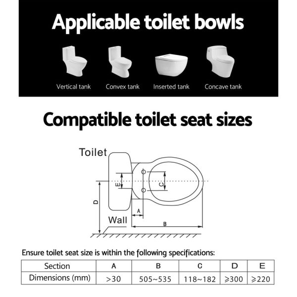 Bidet Electric Toilet Seat Cover Knob Control