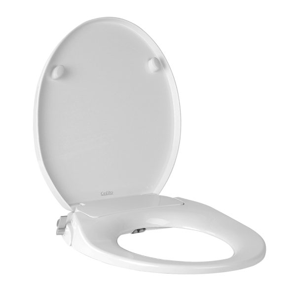 Non Electric Bidet Toilet Seat Cover Auto Water Spray Wash Knob Control