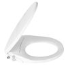 Non Electric Bidet Toilet Seat Cover Auto Water Spray Wash Knob Control