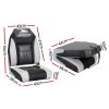 Set of 2 Folding Swivel Boat Seats – Black