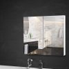 Bathroom Mirror Cabinet 750x720mm White