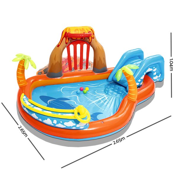 Kids Pool 265x265x104cm Inflatable Above Ground Swimming Play Pools 208L