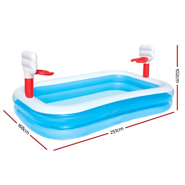 Kids Pool 251x168x102cm Inflatable Above Ground Swimming Play Pools 636L