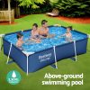 Swimming Pool 259x170x61cm Steel Frame Above Ground Pools 2300L