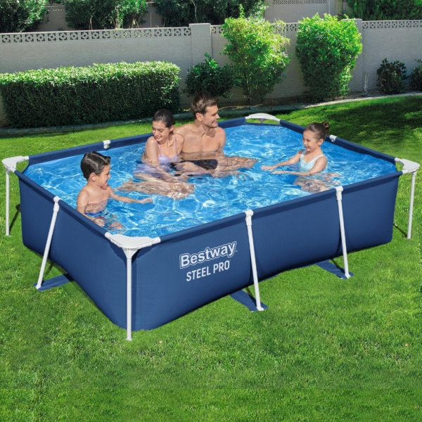 Swimming Pool 259x170x61cm Steel Frame Above Ground Pools 2300L