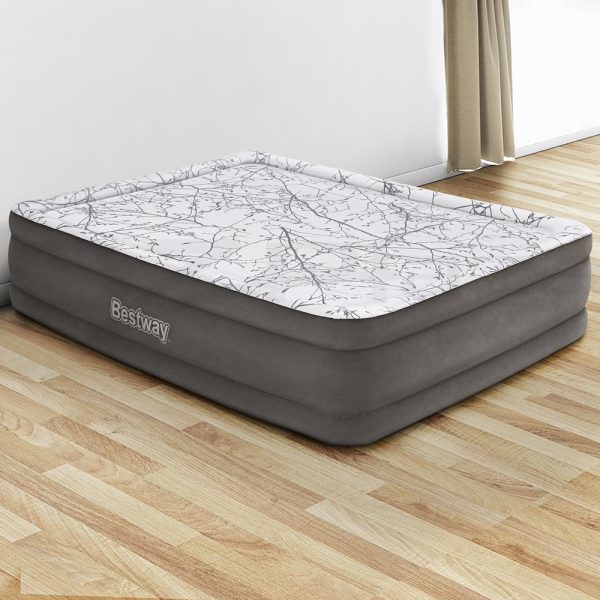 Bestway Queen Size Inflatable Air Mattress – Grey & Beige