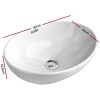 Bathroom Basin Ceramic Vanity Sink Hand Wash Bowl 41x34cm