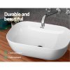 Bathroom Basin Ceramic Vanity Sink Hand Wash Bowl 46x33cm