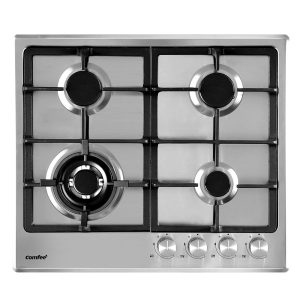 60cm Gas Cooktop 4 Burners Kitchen Gas Hob Trivets Stove Cook Top Black