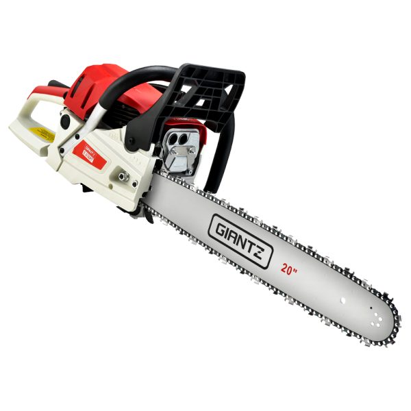 62CC Chainsaw Commercial Petrol 20″ Bar E-Start 20 Bar Pruning Chain Saw