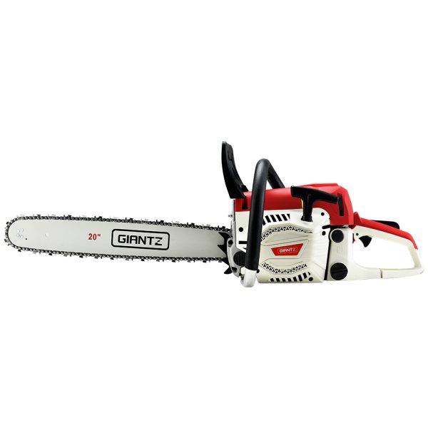 62CC Chainsaw Commercial Petrol 20″ Bar E-Start 20 Bar Pruning Chain Saw