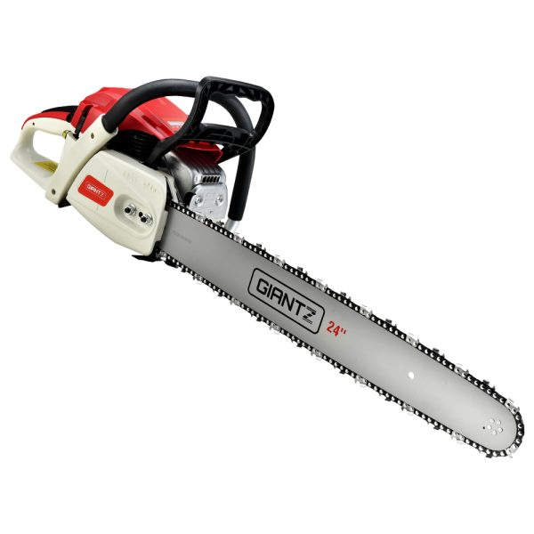 88cc Commercial Petrol Chainsaw E-Start 24 Bar Pruning Chain Saw