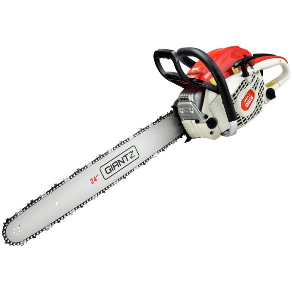 88cc Commercial Petrol Chainsaw E-Start 24 Bar Pruning Chain Saw