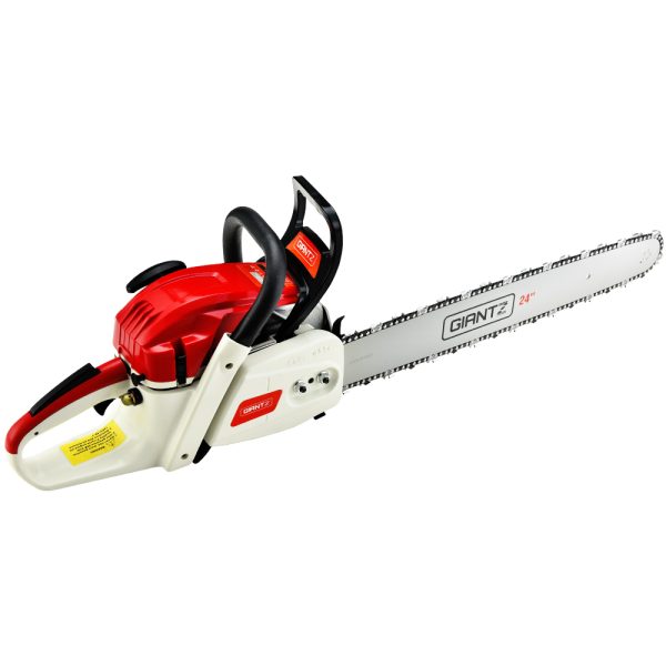 88cc Commercial Petrol Chainsaw E-Start 24 Bar Pruning Chain Saw