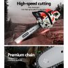 Petrol Chainsaw Commercial 52cc E-Start 20 Oregon Bar Pruning Chain Saw